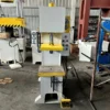 10 ton single arm hydraulic press machine for metal forming, front view showing compact C-frame structure and industrial design
