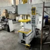 10 ton single arm hydraulic press right side view, compact structure suitable for small metal forming and pressing operations