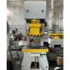 100 ton hydraulic punching press front view, industrial stamping machine for metal blanking and punching operations