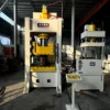250 ton closed type hydraulic press machine for metal forming, front view showing rigid frame structure and heavy-duty design
