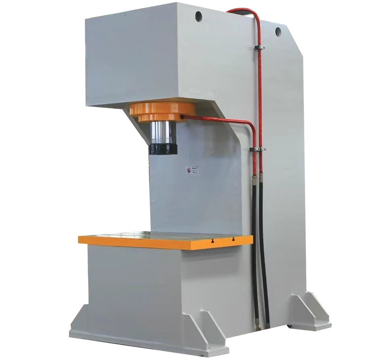C frame hydraulic press for punching and assembly operations