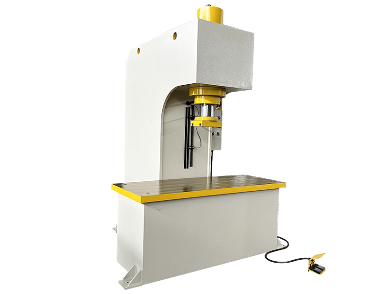 Hydraulic press for medical industry performing precision assembly and swaging of micro catheter components
