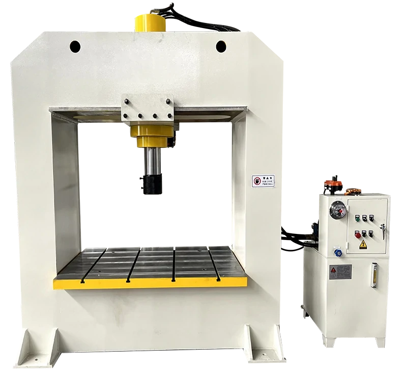 Gantry hydraulic press for large workpiece metal forming and heavy-duty applications