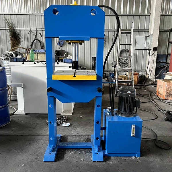 Gantry press for bearing assembly front view, 20 ton manual hydraulic press machine for industrial press fitting applications