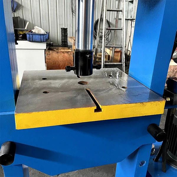 Worktable of gantry press machine for bearing assembly, stable steel platform for precision pressing and interference fit operations