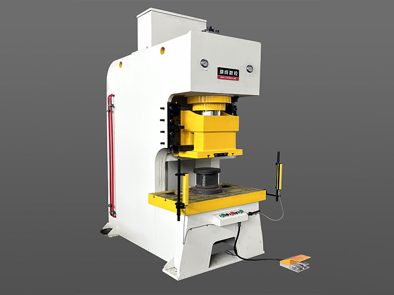 Hydraulic press for medical industry featuring force-distance monitoring and process signature analysis for quality traceability