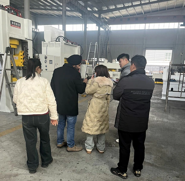 Indian customer visiting LS CNC factory